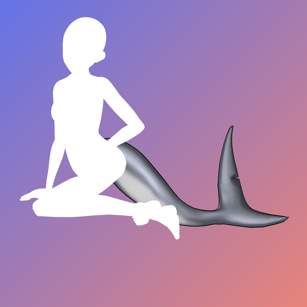 Rigged Shark Tail