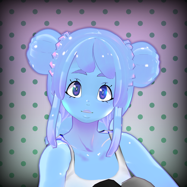 Slime Hair Rigged FBX with Unity Shader!
