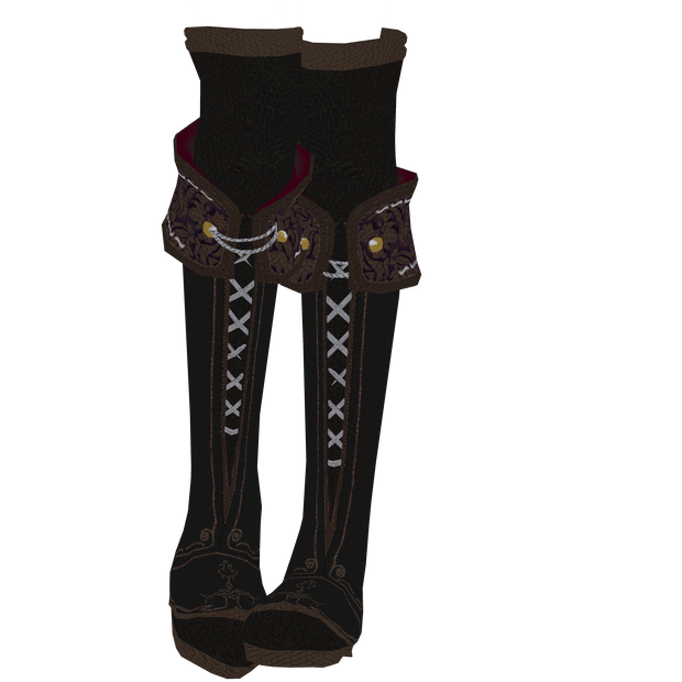 Victorian Boots Rigged