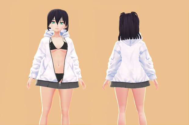 【VRoid】Open Hoodie