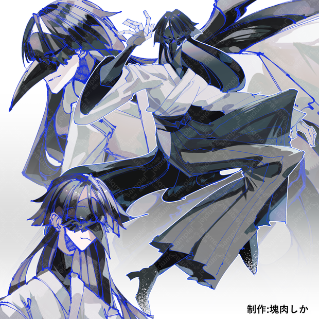 【立ち絵素材】烏さん