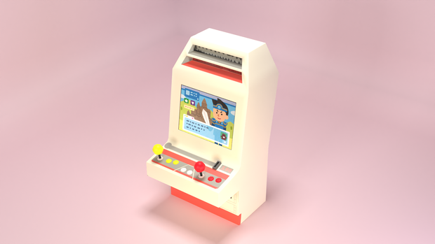 3Dモデル　アーケードゲーム