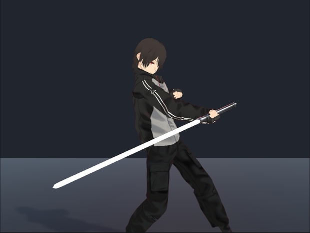 武器を回すアニメーション