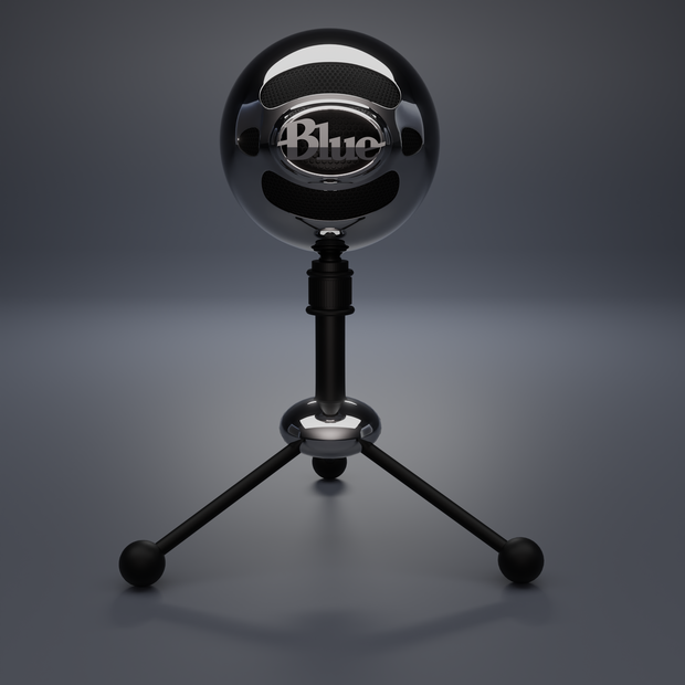 Blue Snowball Microphone [3D-モデル]
