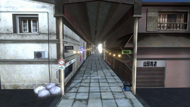 3Dモデル「商店街」-URP-