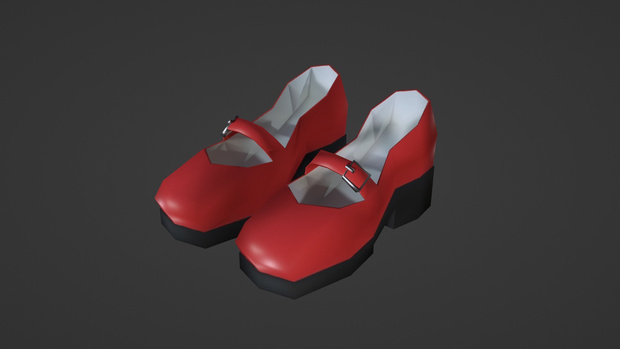 【お試し版】チャンキーヒール 赤/chunky_heel RED【無料版あり】