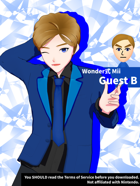 【Wonder式mii MMD モデル】Guest B