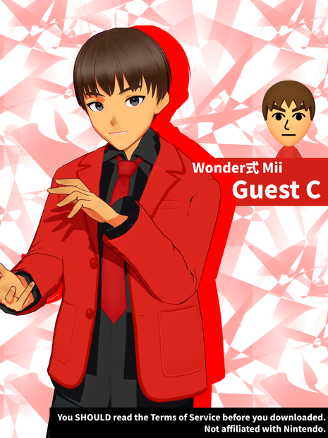 【Wonder式mii MMD モデル】Guest C