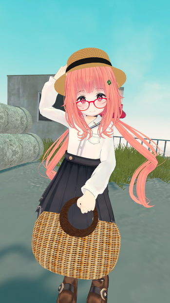 VRChat想定 麦わら帽子