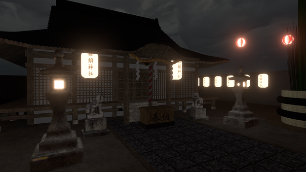 VRChat想定 石灯籠