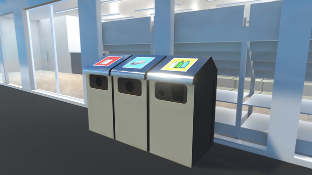 VRChat想定 ゴミ箱