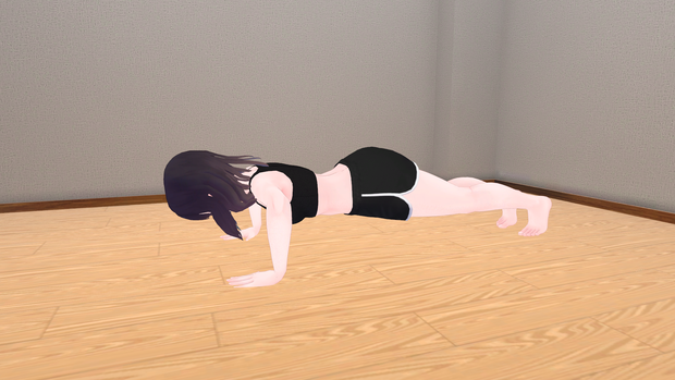 VRChat想定 筋トレエモート