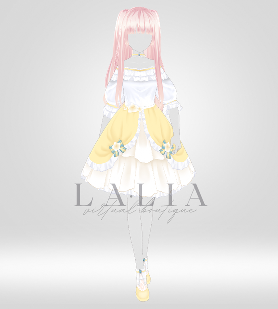 【VRoid正式版】Athalie Set (クラシックなドレスと靴 | Classical Dress & Shoes)