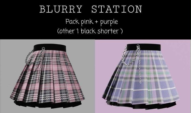 チェーン付きピンクのスカート. ゴシック・アンド・ロリータ vrchat Cute Skirt with chains. gothic lollita style