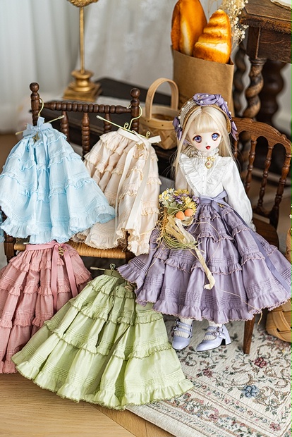 【SDM/MDD】afternoon tea ピンタックスカート(S) - Doll Workshop