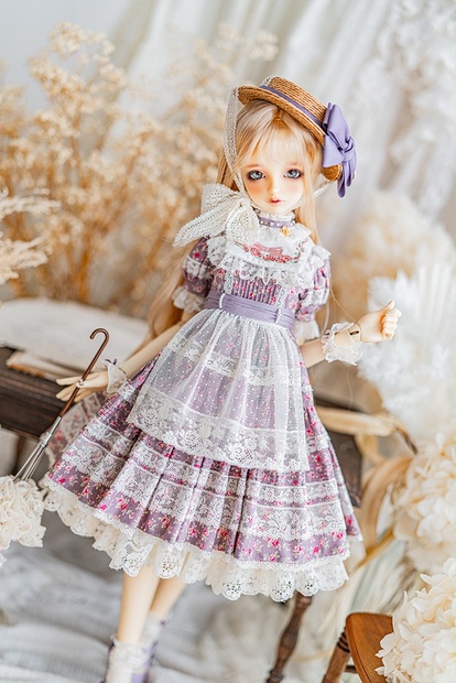 SD/DD~SD16girl フルセット】Rose Garden ワンピース セット - Doll