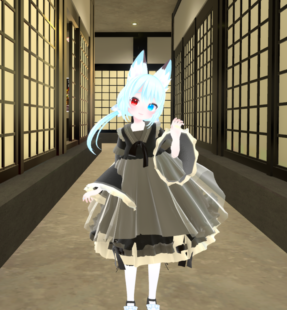 【こまどアバター専用】ロリータワンピース【Unity2019対応】