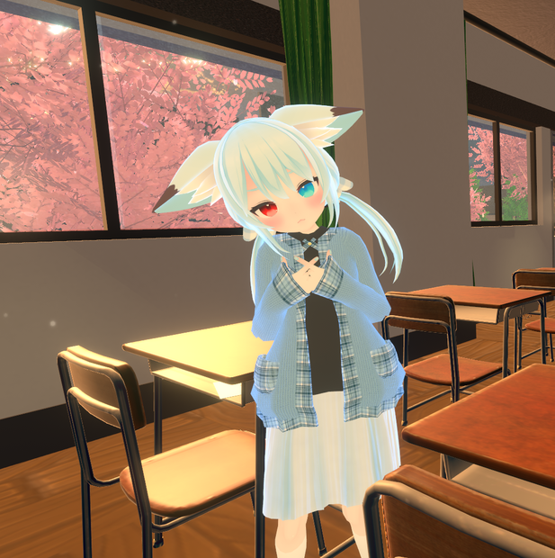 【こまどアバター専用】萌え袖カーディガン【Unity2019対応】
