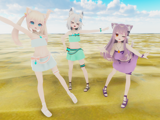 【こまどアバター専用】フリル水着【Unity2019対応】