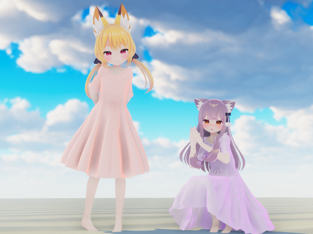 【こまどアバター専用】サマーワンピース【Unity2019対応】