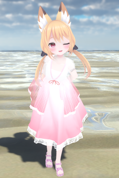 【こまどアバター専用】サマーレースカーデ【Unity2019対応】