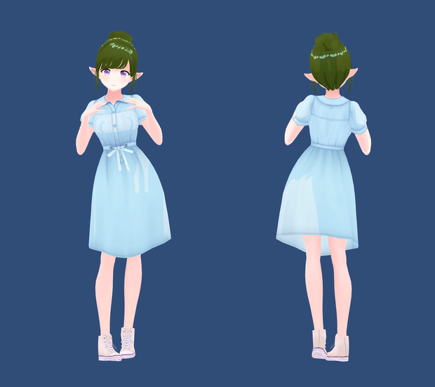 【VRM 3D model】未咲ちゃん （Misaki）