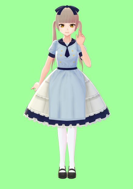 【VRoid用】セーラー服 ロリータ