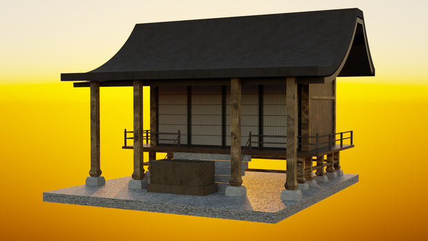 日本の伝統美を3DCGで！神社3Dモデル