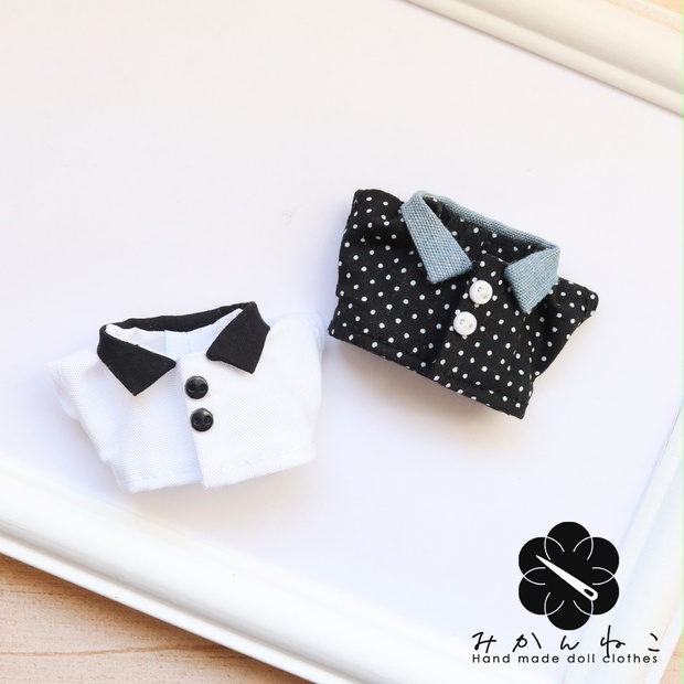 [7/4 16:00～] 10cm ぬい服 シャツ - ぬい服屋 みかんねこ - BOOTH