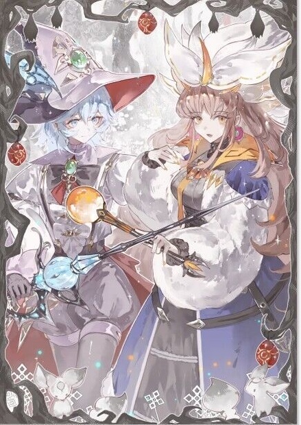 白き森のシルヴィ ＆ 白き森のルシア 63mm×90mm 遊戯王 60枚入り