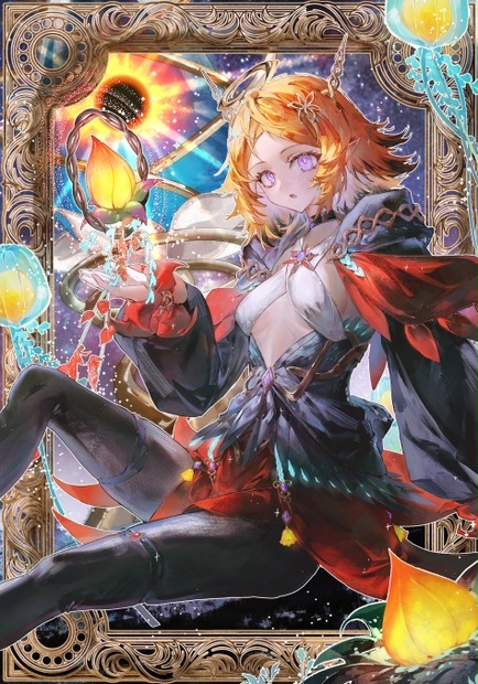 耀聖の花詩ルキナ カードスリーブ 63mm×90mm 遊戯王 60枚入り