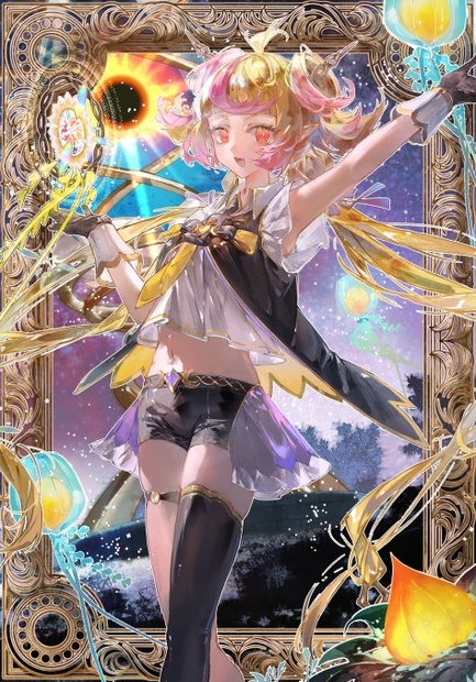 耀聖の月詩フォルトナ　スリーブ　海外スリーブ 耀聖の月詩フォルトナ カードスリーブ 63mm×90mm 遊戯王 60枚入り
