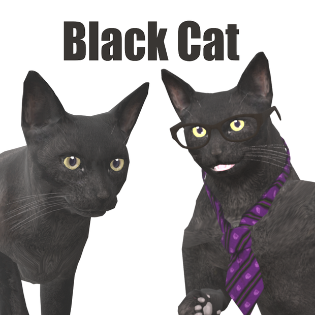 黒猫　オリジナル3Dモデル