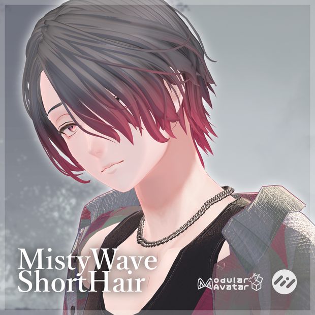 【20Color】『MistyWaveShortHair』【17Avatar対応】
