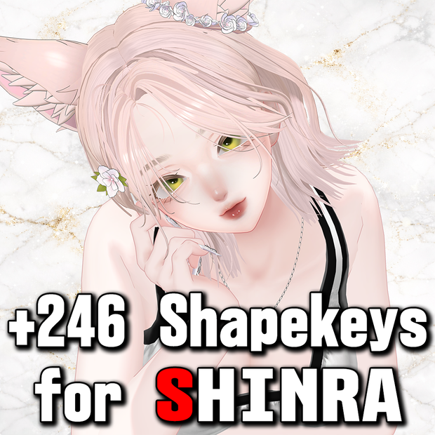 森羅用追加シェイプキー246種類// 추가 셰이프 키 232종류//232 additional shape keys　