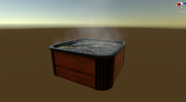 【Hot Tub with Steam Particles for VRChat】