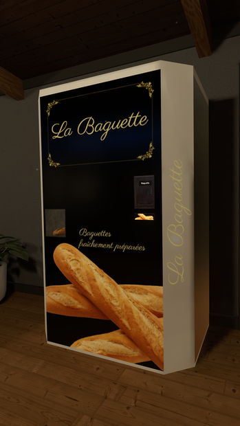 【Baguette Vending Machine for VRChat】with edible Baguettes :3