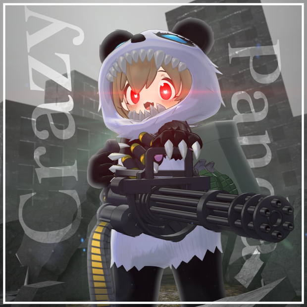 【まめふれんず対応衣装】Crazy Panda（ギミック付）