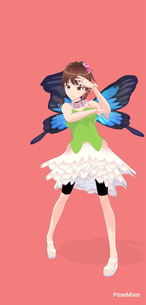 羽妖精カーネーションドレス　ミニ