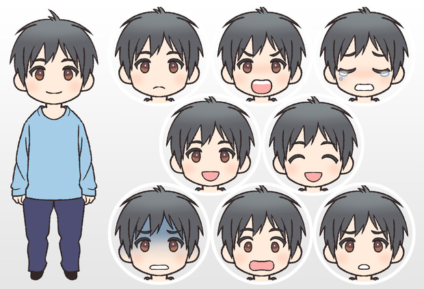 キャラ素材・男性1