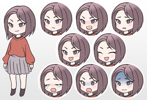 キャラ素材・女性3