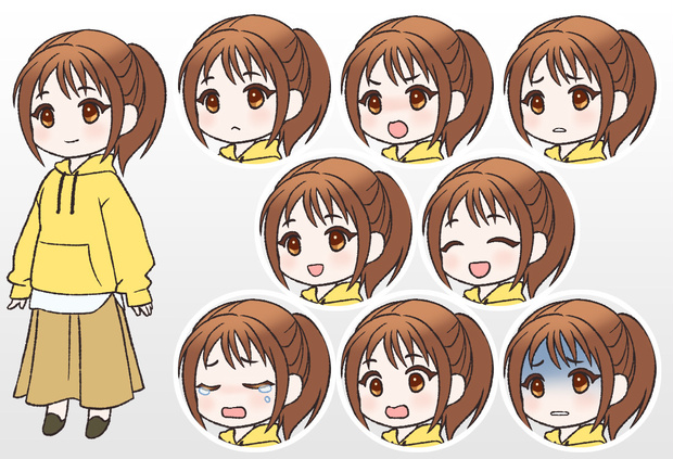 キャラ素材・女性6