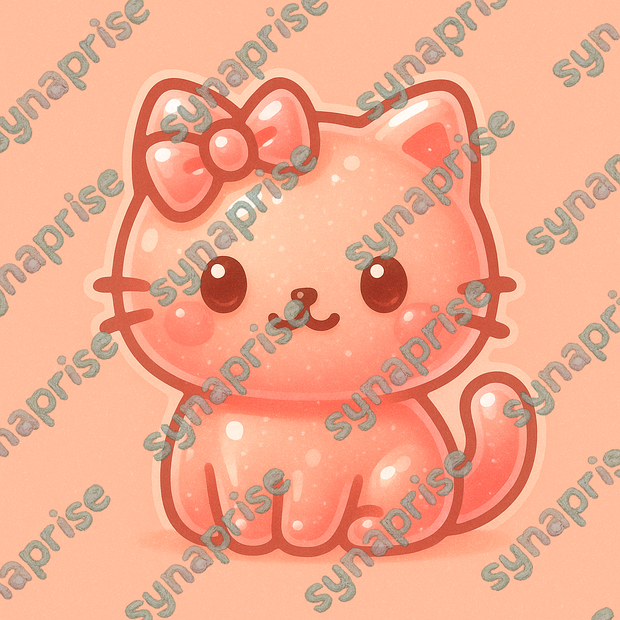 ▼【感謝祭価格】単品2Dデザインどうぶつアイコン&壁紙<ピンクネコ>