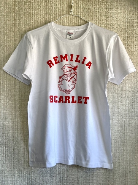 東方デザインＴシャツ レミリア・スカーレット キャラクター ホワイト