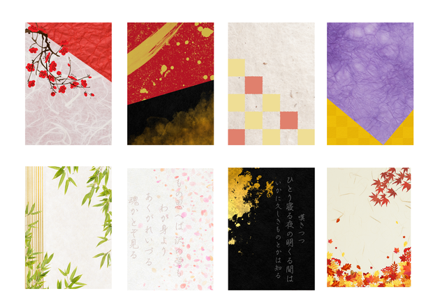 和のこころ。ZINE・同人誌向け背景素材セット　WanoKokoro – Elegant Japanese-Style Backgrounds for ZINE Covers