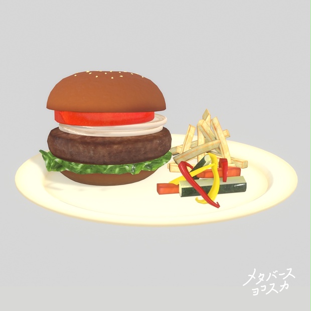 KAIEDA eyeless burger アイレスバーガー 🍔ヨコスカネイビーバーガー🍔 - metasukavr - BOOTH