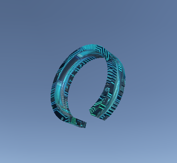 【VRChat想定】Cyber Bangle / 光るサイバーバングル【Modular Avatar対応】