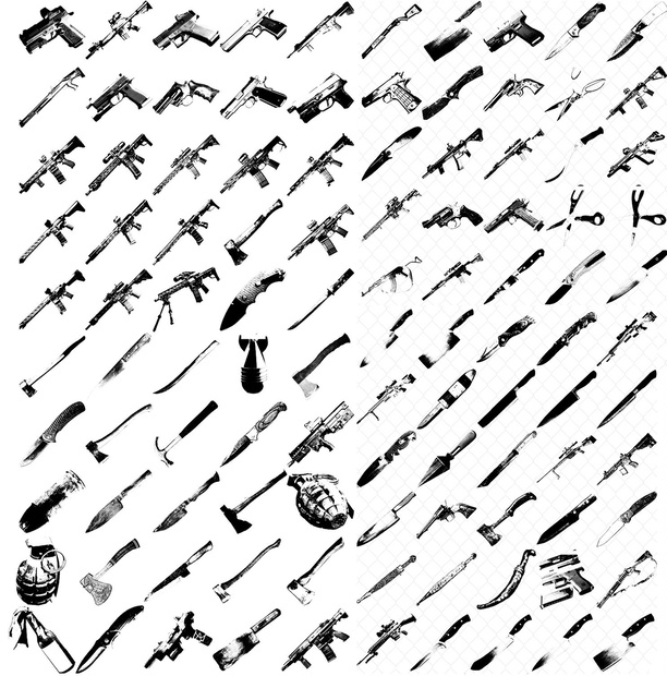 武器とシステム：All-in-oneブラシセット ABR/SUT/PNG – 100点