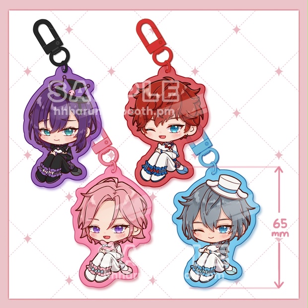 あんスタ サンリオ コラボ 缶バッジ アクキー UNDEAD 流星隊 零 薫 ホログラム缶バッジ(57mm)「Starry☆Sky×サンリオキャラクターズ