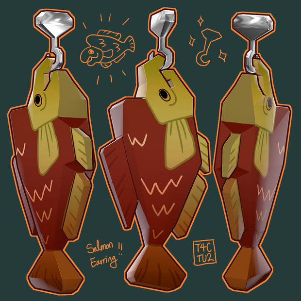 [VRChat] Salmon_Earring